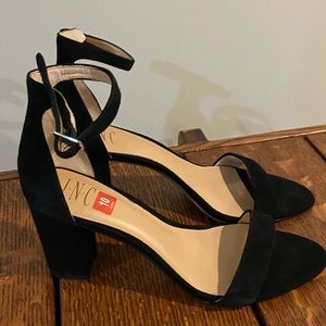 INC HEELS, sandals, worn once, size 10, black